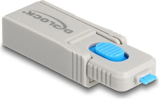 Bllokues porte Micro-USB DeLOCK, set 5 copë me mjet heqës, blu/gri