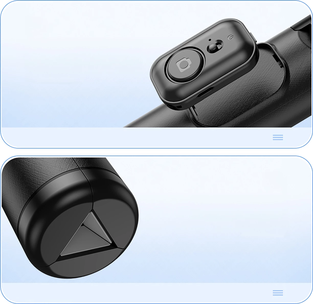 Shkop selfie me tripod, Wozinsky WC1Y2S, 1.31 m, kontrollues Bluetooth 5.2, filetë 1/4", i zi