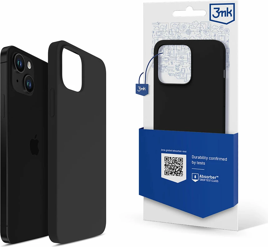 Mbështjellës silikoni për celular 3mk Protection, për iPhone 13 mini, i zi
