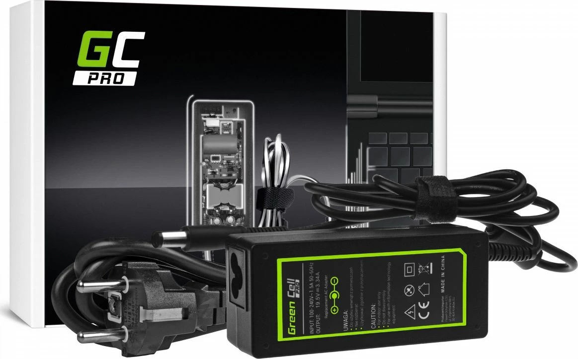 Furnizues energjie për laptop Green Cell PRO AD07AP 65 W 19.5 V 3.3 A prizë 7.4x5.0 mm me kabllo rryme