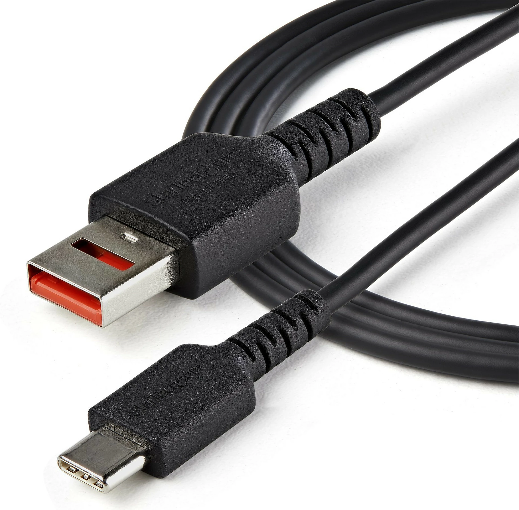 Kabllo karikimi e sigurt StarTech USBSCHAC1M, USB-A në USB-C, 1m, 2.4A (12W), e zezë