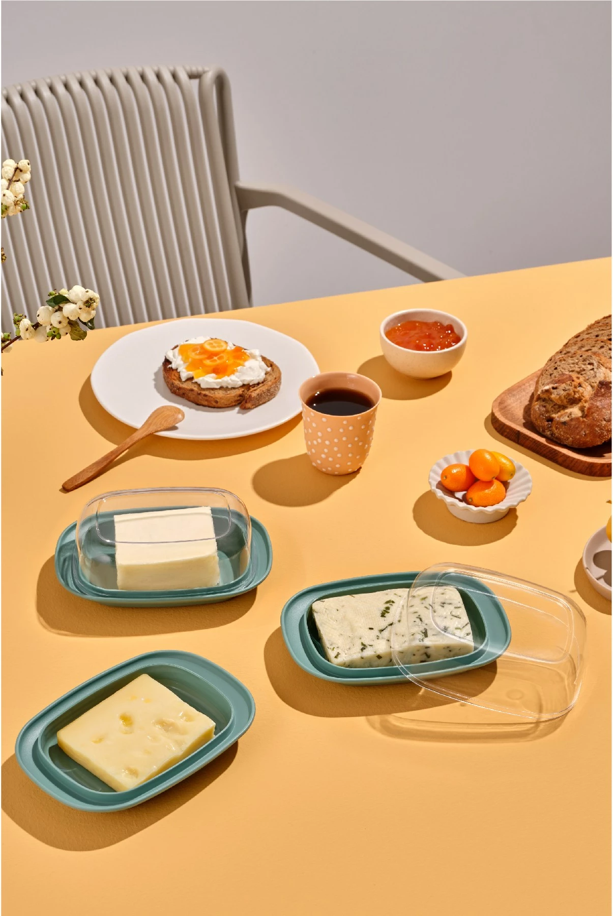 Set organizues për frigorifer (3 copë), Hermia Concept, DNYKHVLTLK, ngjyrë mente