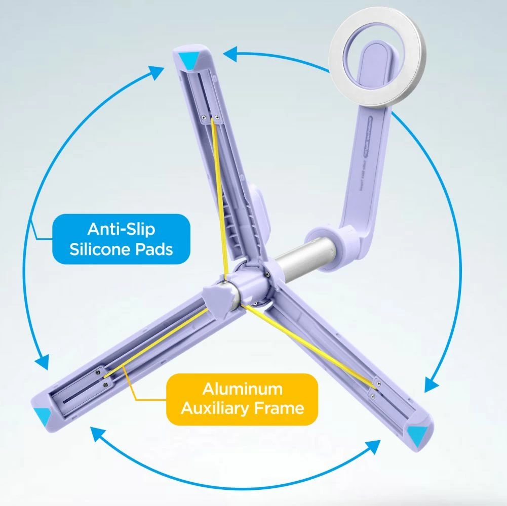 Selfie stick me tripod Spigen S571W, MagSafe, Bluetooth, Violet