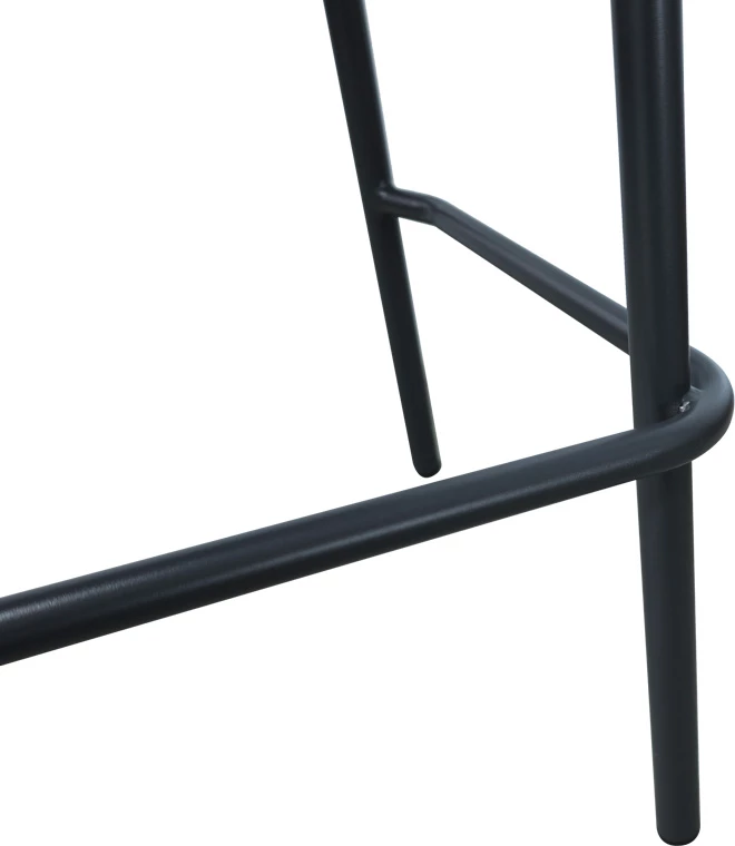 Karrige për bar Zuki alumini, e grisë, me jastëk, 55x54x109cm