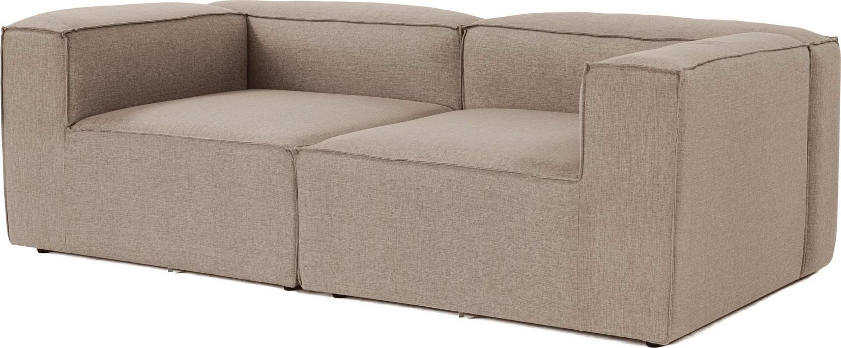 Divan dy ulëshe Atelier del Sofa, Fora, ngjyrë kafe, 2 pjesë