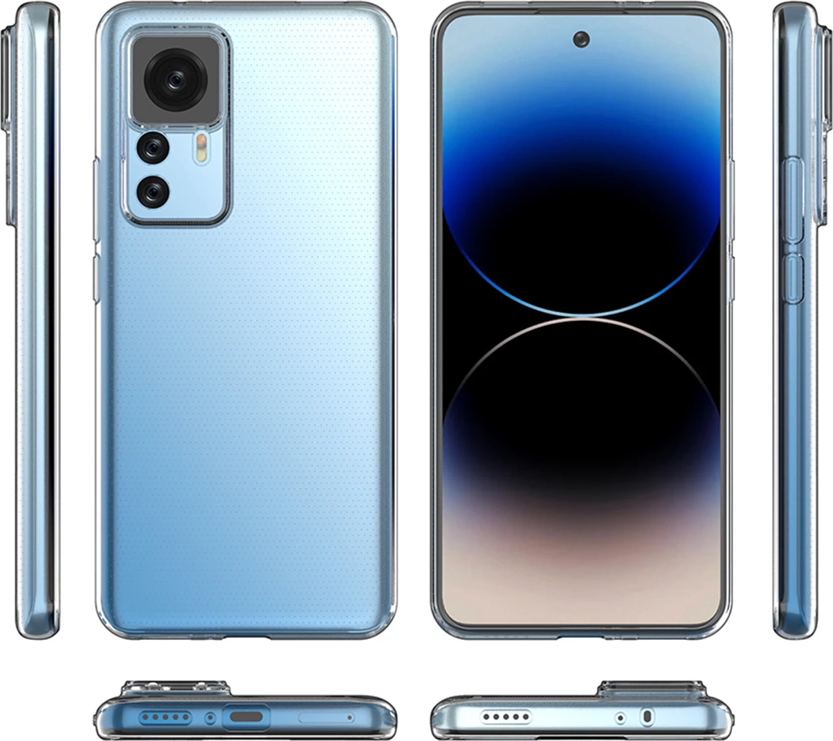Mbështjellës Hurtel Ultra Clear 0.5mm për Xiaomi 12T / 12T Pro, Transparent