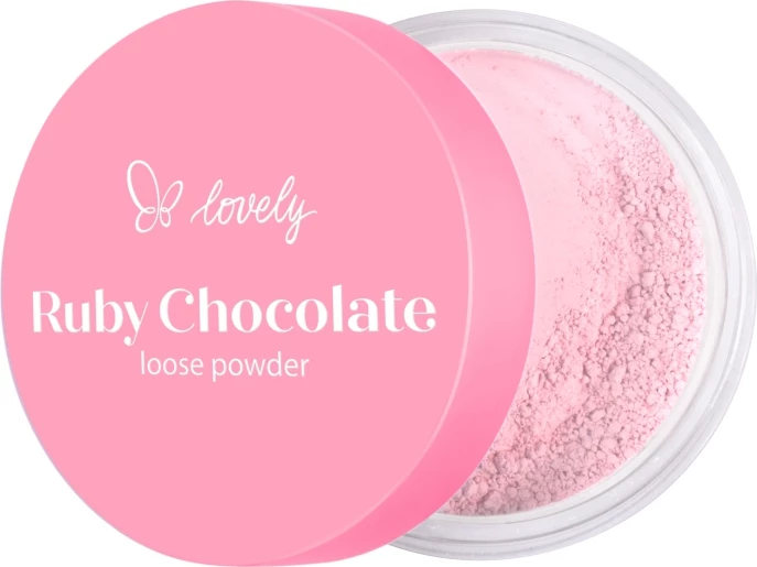Pudër e lirshme për fytyrë Lovely Ruby Chocolate për femra rozë 6g