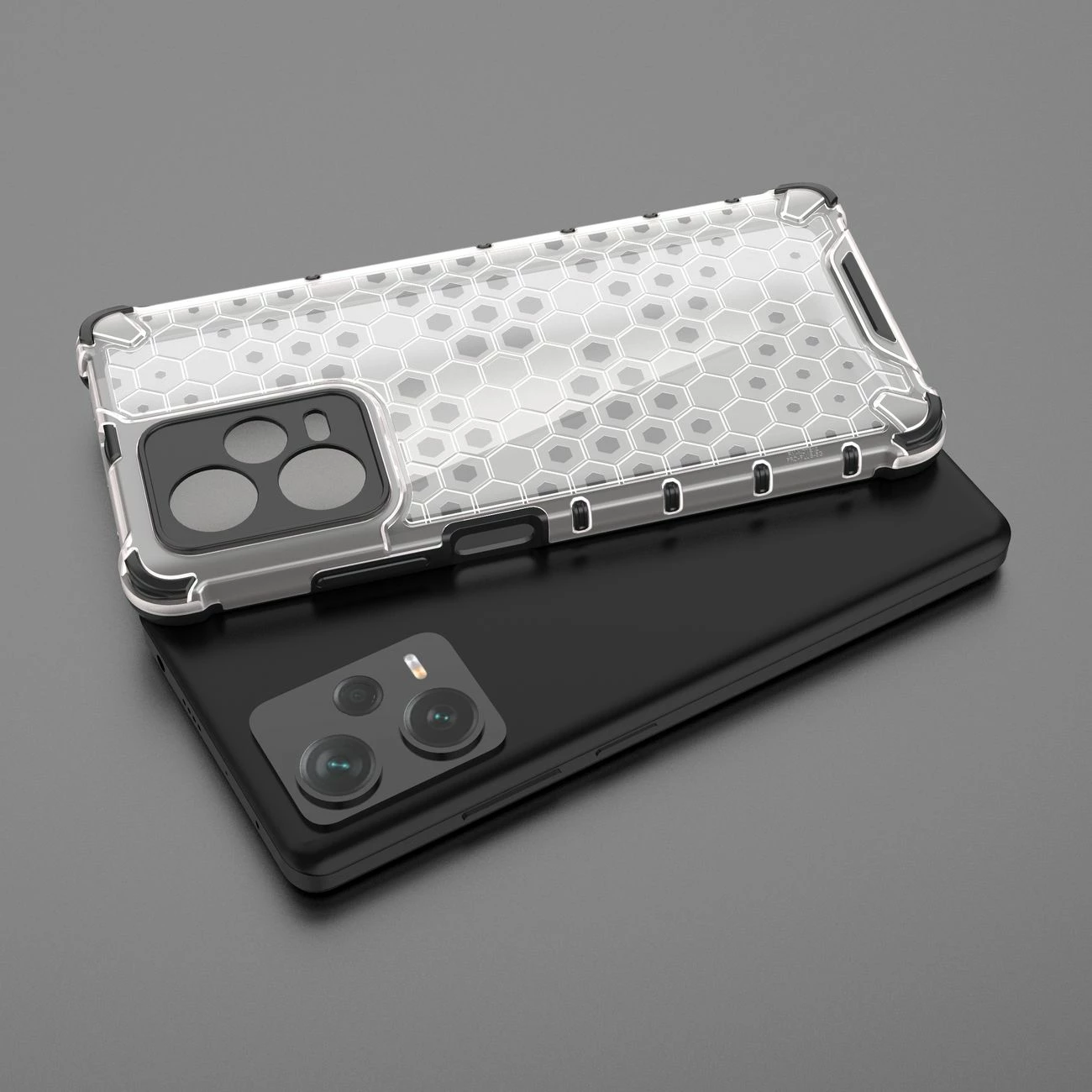 Mbështjellës Hurtel Honeycomb për Xiaomi Redmi Note 12 Pro+, kaltër