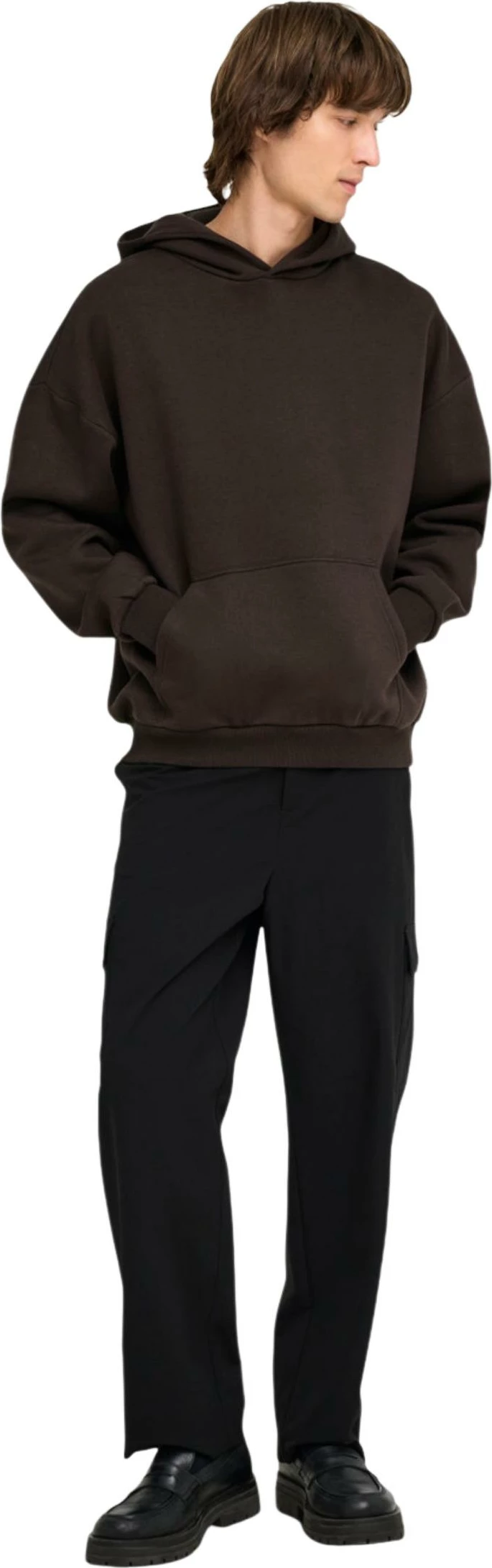 Duks me kapuç Only & Sons Onsceres Ovz Ls Hoodie Sweat Noos 22036786, kafe [Madhësia: M]