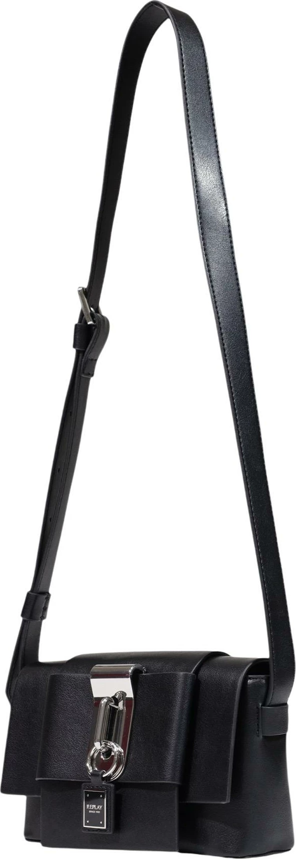 Çantë krahu Replay PLAIN SYNTHETIC FW01BI.000.A7243S për femra, e zezë
