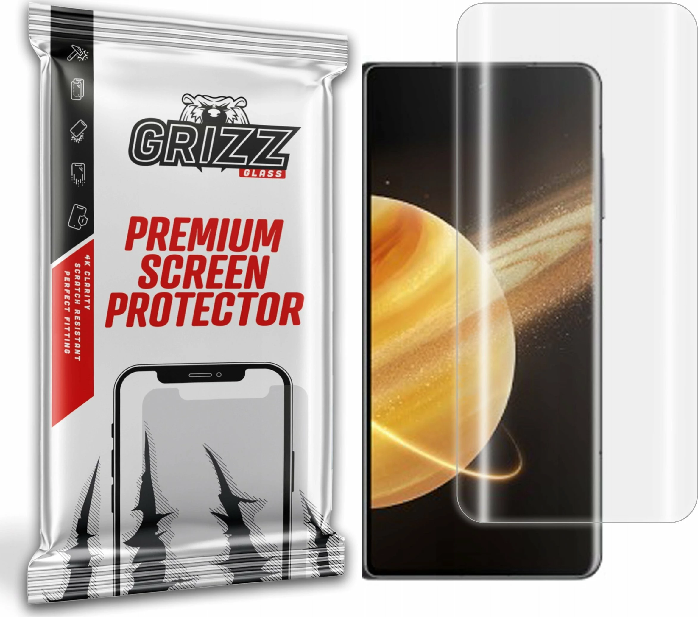Foli hidrogel mbrojtëse ekrani GrizzGlass Hydrofilm për Honor Magic V3, 1 copë
