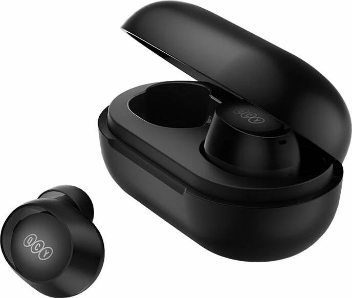 Kufje QCY T27 TWS Bluetooth 5.3, IPX4, USB-C, 32 orë, të zeza