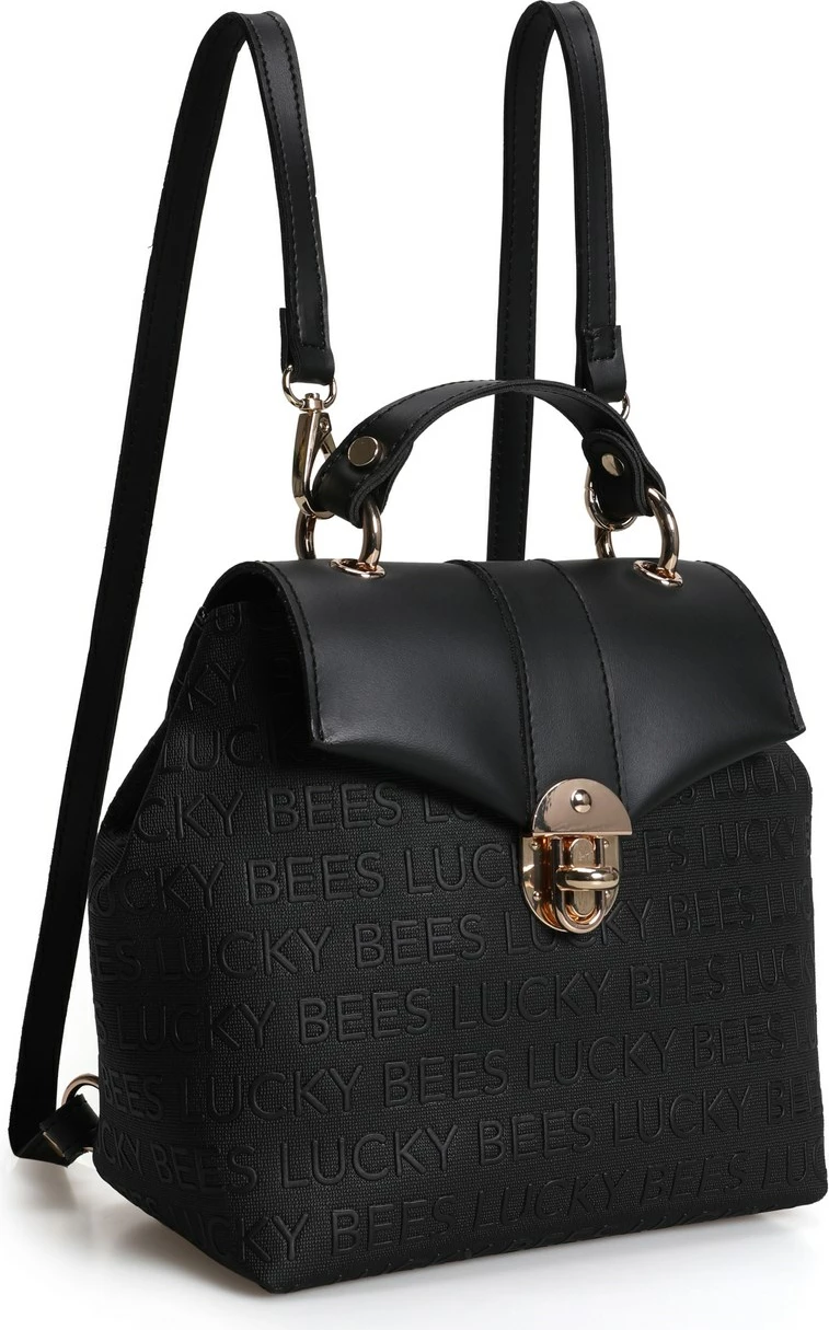Çantë shpine Lucky Bees, e zezë, 1214
