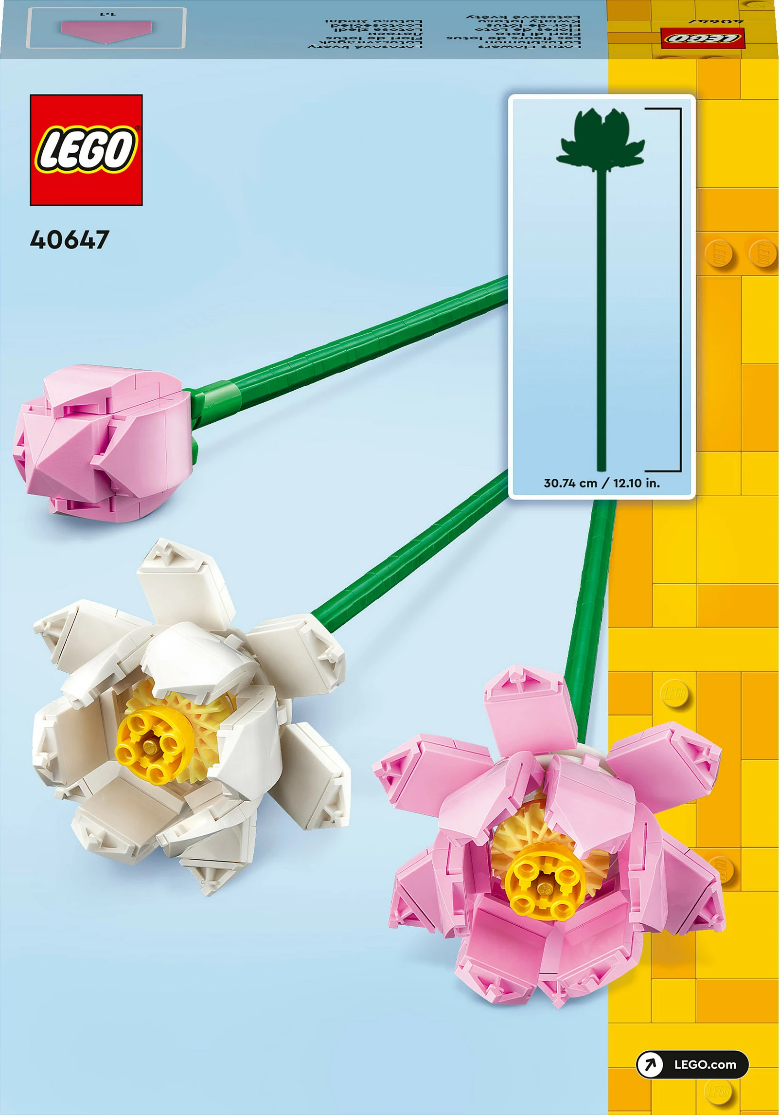Set ndërtimi LEGO Lotus Flowers, 220 copë, plastikë, shumëngjyrësh