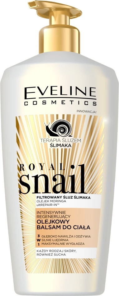 Balsam trupi për femra Eveline Cosmetics Royal Snail Intensively Regenerating Oil Body Balm 350ml