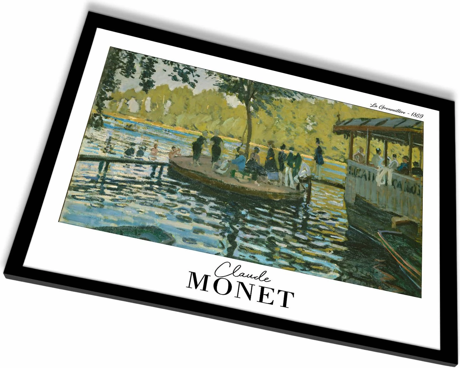 Pikturë dekorative me kornizë, Monet, shumëngjyrëshe, 42x62cm, Wallity 4262SYHMONET-006