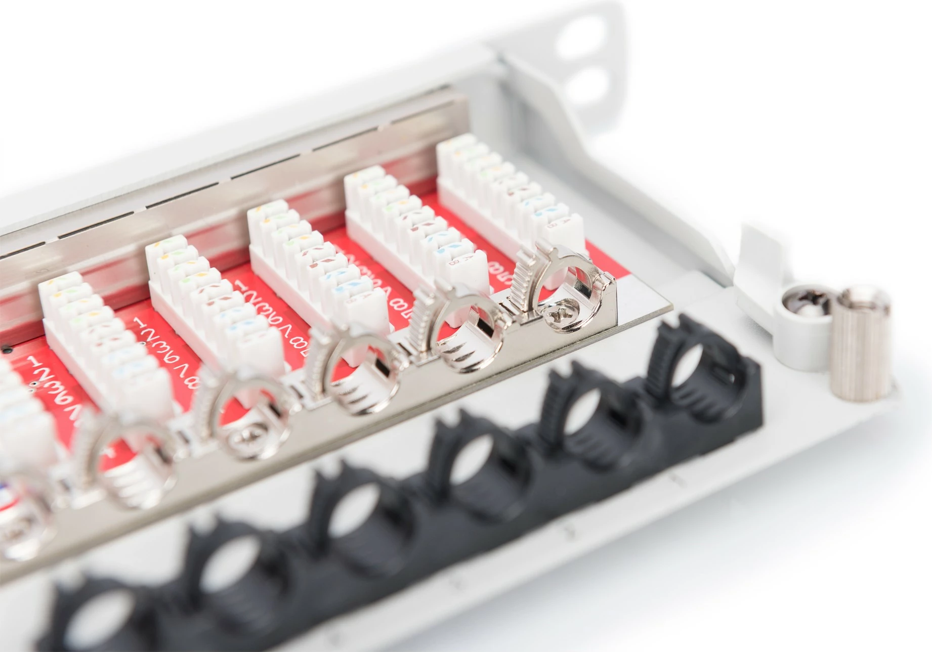 Patch panel Digitus CAT 6A, 24 porta, rackmount, gri