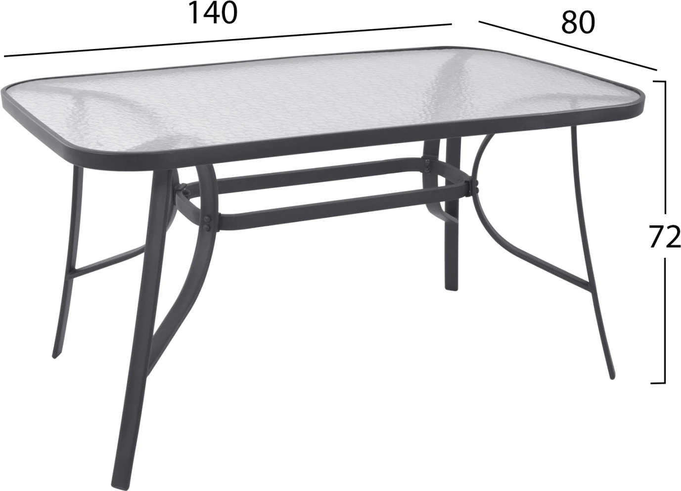 Set kopshti tavolinë & karrige FH5106.01, 5 pjesë, hiri