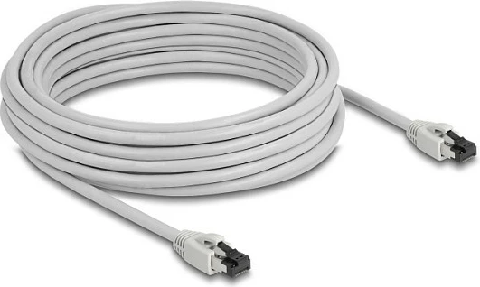 Kabll Ethernet DeLOCK 80564, Cat8.1, 10m, 40Gbps, S/FTP, RJ45, gri