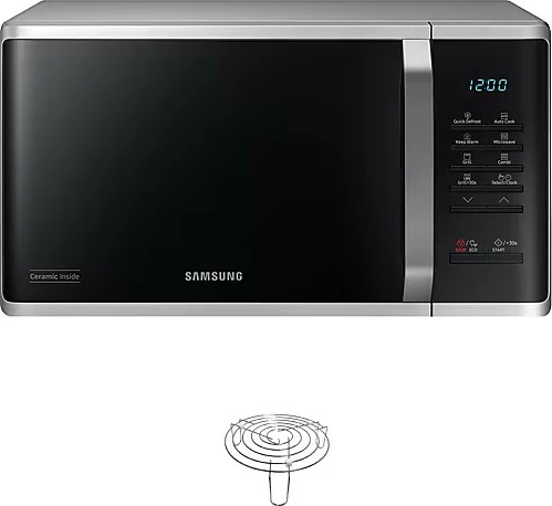 Mikrovalë me grill Samsung MG23K3523AS, argjendtë/zezë