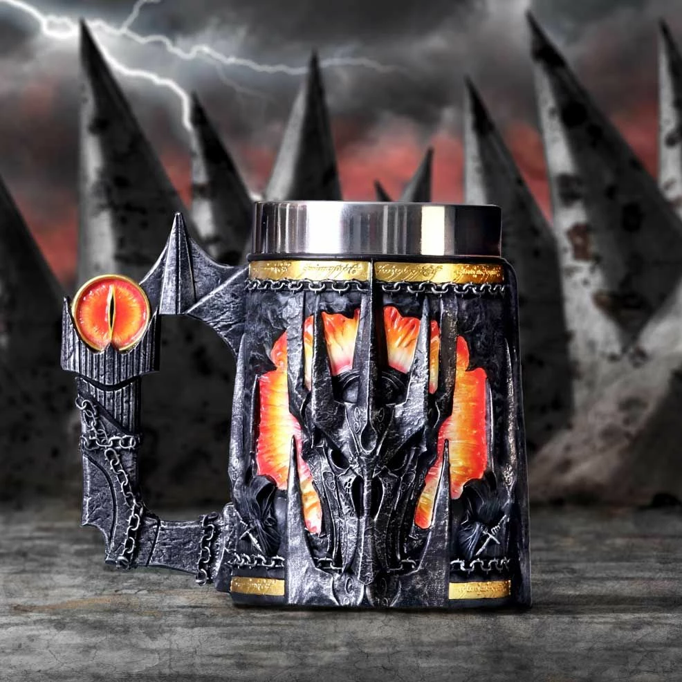Mug NEMESIS NOW Lord of the Rings Sauron, resin, i pikturuar me dorë, e zezë/kuqe