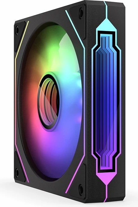 Ventilator PC Krux Corvus Reverse 120 ARGB (KRXE008) 120mm PWM 1600rpm, zi/bardhë, 1 copë