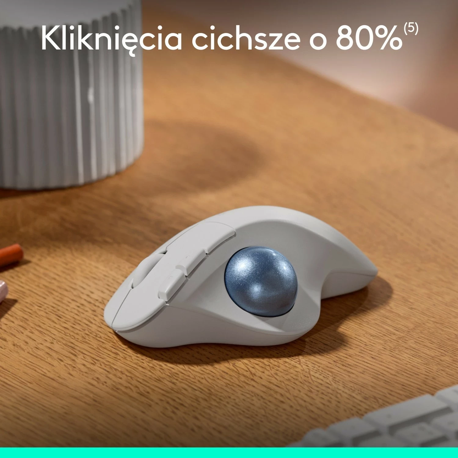 Maus ergonomik Logitech M575S, i bardhë