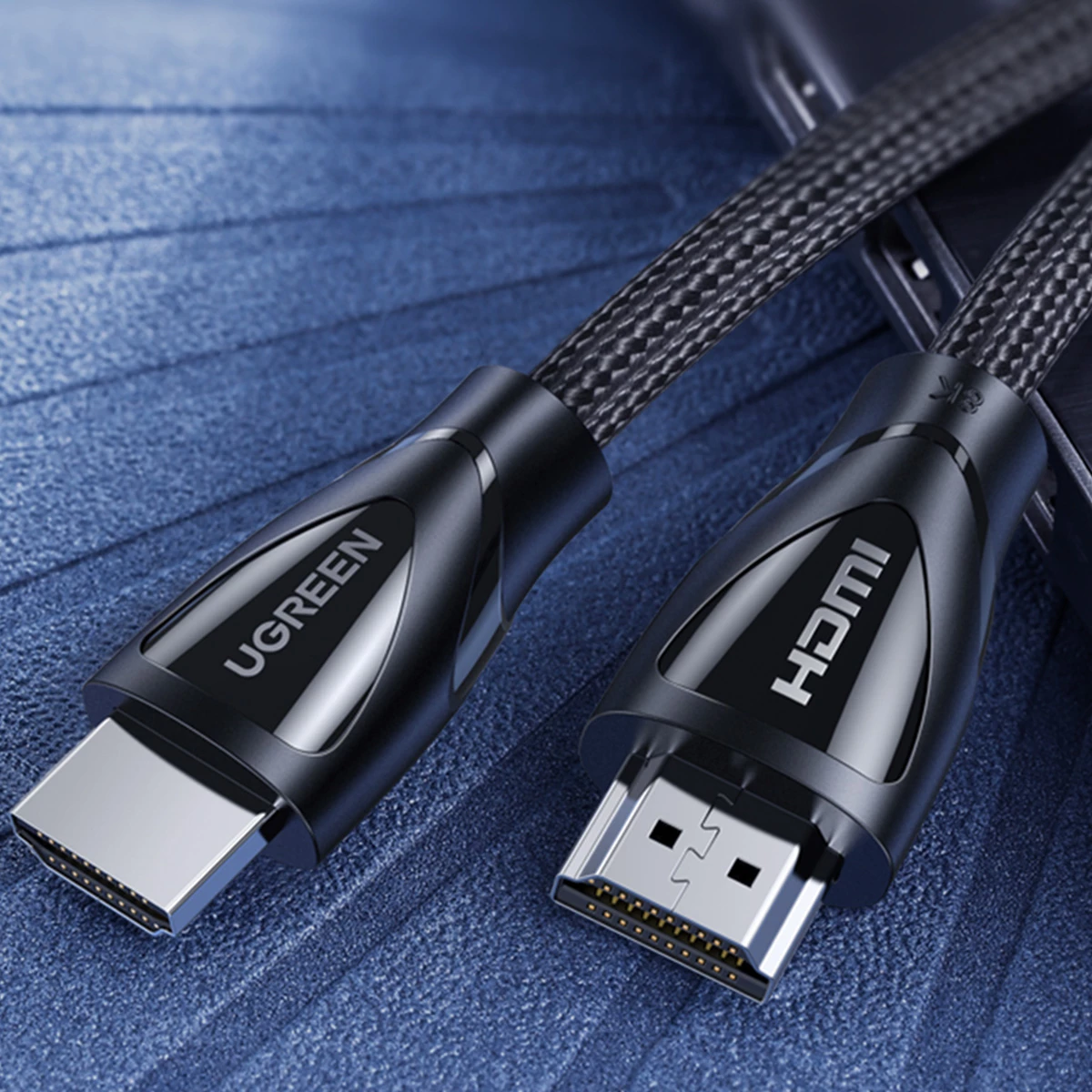 Kabllo HDMI Ugreen HD140 80402, 1.5m, 8K, E zezë