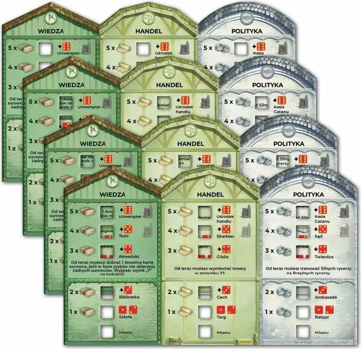 Ekspansion lojë tavoline Galakta Catan: Cities and Knights (2025 Edition), 3-4 lojtarë, 120 min, 12+ vjeç, version polonisht