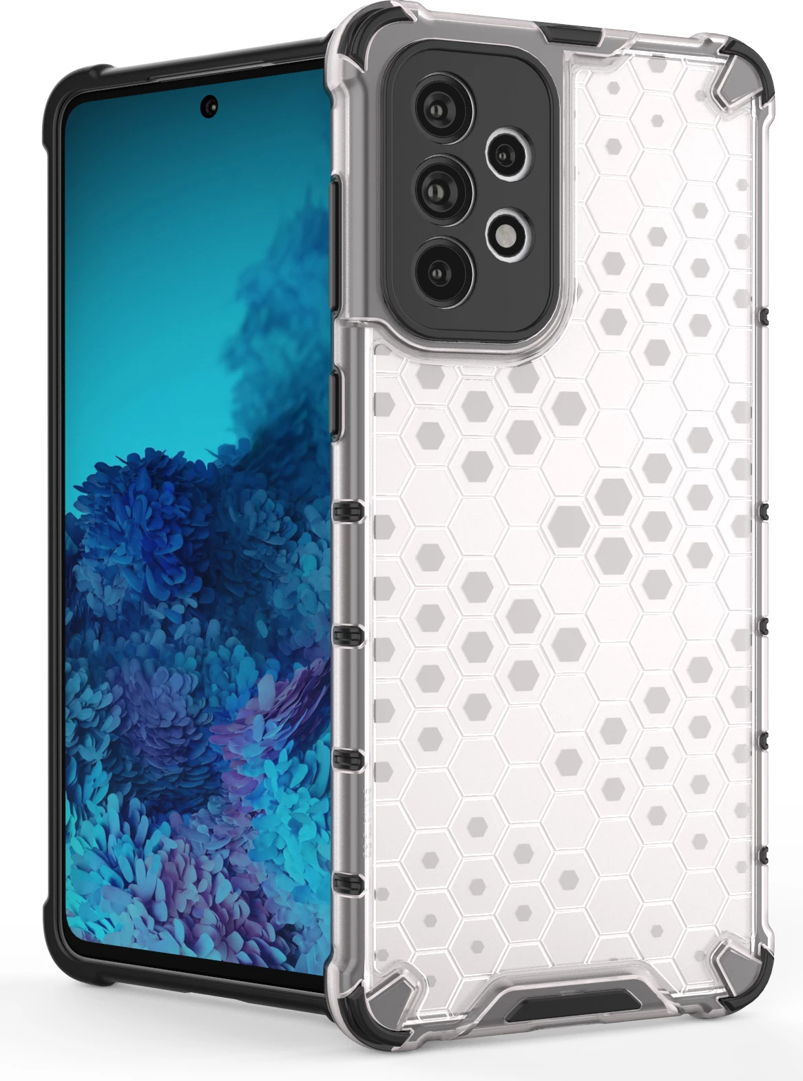 Mbështjellës Hurtel Honeycomb për Samsung Galaxy A73, i zi
