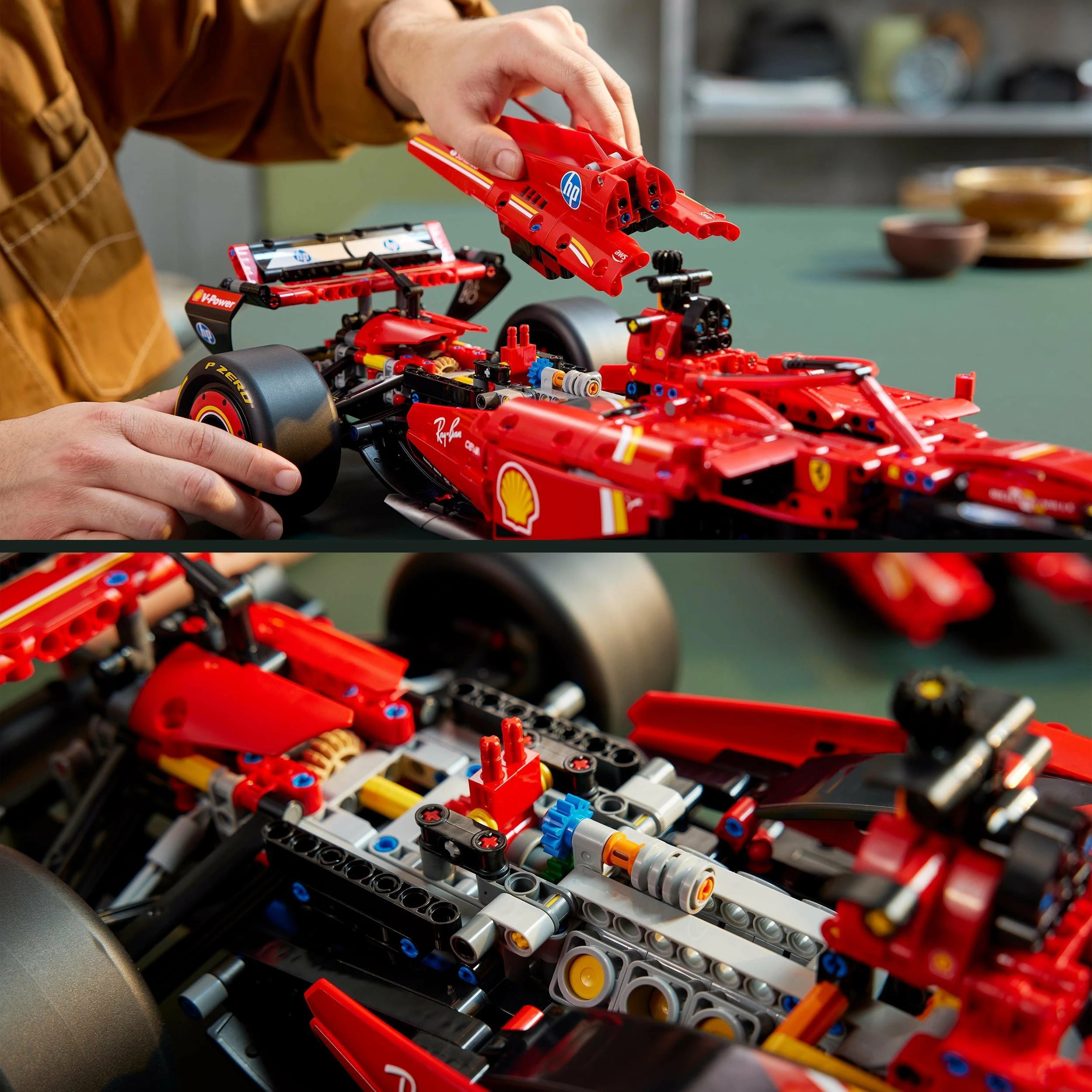 Set ndërtimi LEGO Technic Ferrari SF-24 F1 42207, 1361 copë, 1:8, 18+, kuqe