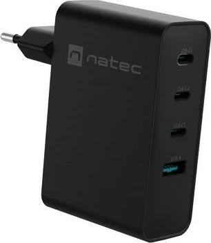 Karikues Natec Ribera GaN 100W USB-A + 3x USB-C i zi