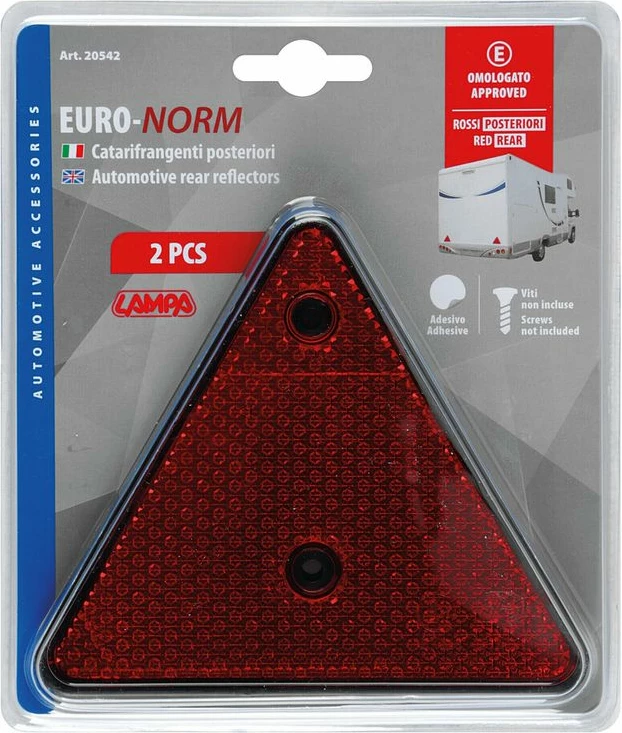 Trekendesh Reflektues 150x130mm - Kuqe