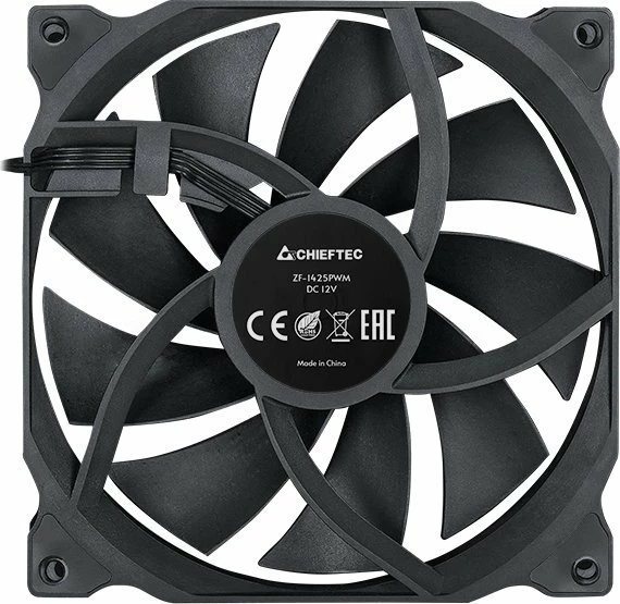 Ventilator PC Chieftec ZF-1425PWM 140mm 4-pin PWM, i zi, 1 copë