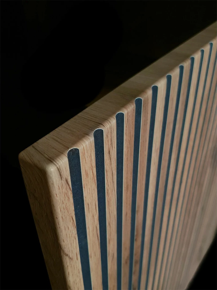 Komodë anësore MYSTERY, 2 dyer, 3 sirtarë, ngjyrë natyrale e errët/zezë, 154x39x83cm