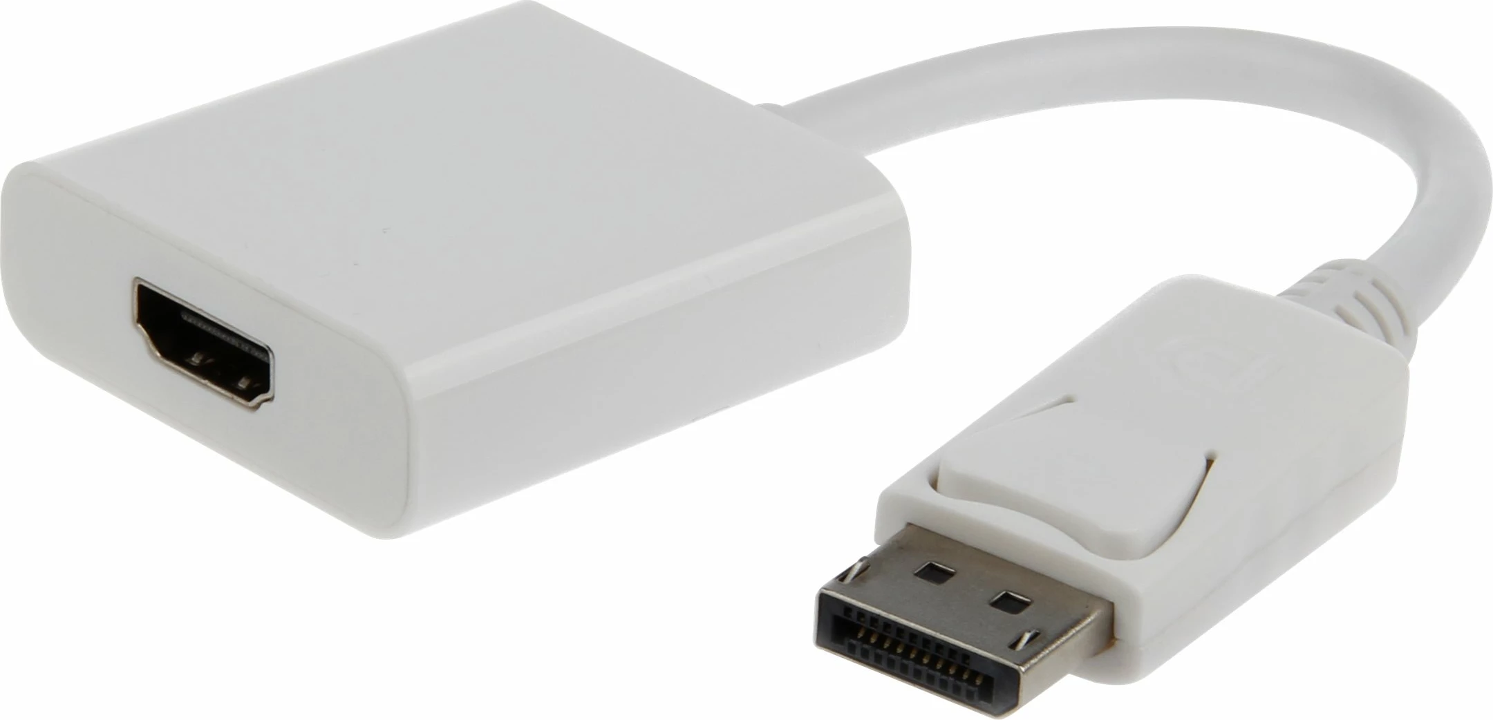 Adapter kabllo Gembird A-DPM-HDMIF-002-W, DisplayPort në HDMI, e bardhë