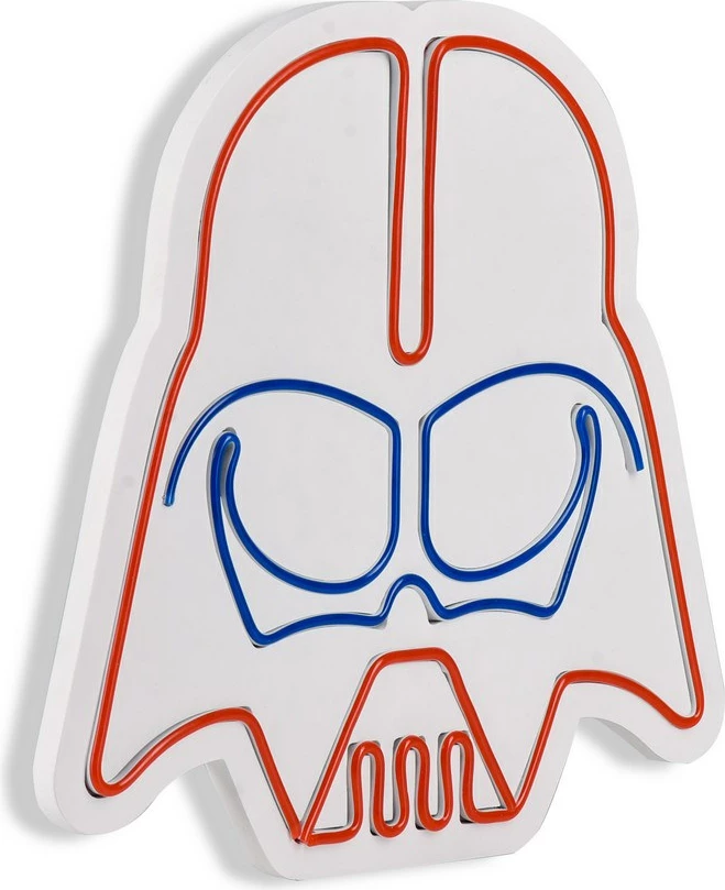 Dekor dritash LED plastike, Darth Vader, e kuqe dhe blu