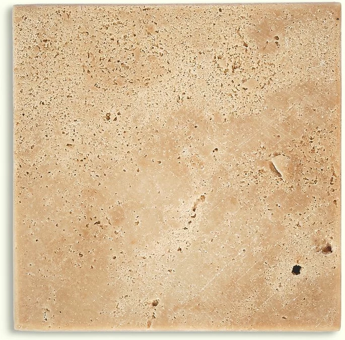 Set 6 copë mbajtëse gotash prej mermeri travertin, ngjyrë bezhë, Hermia Concept, MAR09100104D