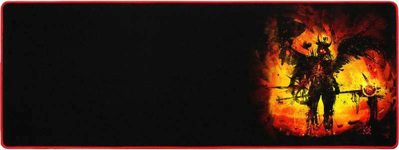 Mauspad Defender, Gaming Warrior 820x300x3mm, kuq/zi