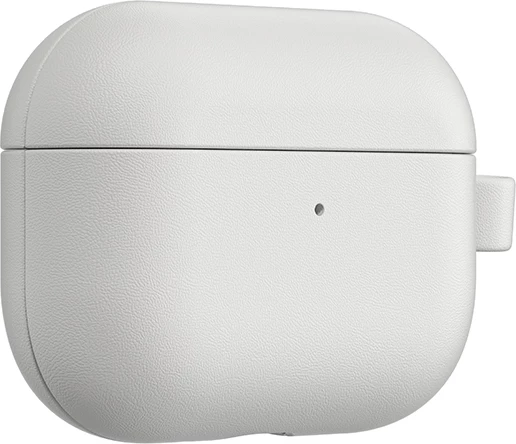 Mbështjellës mbrojtës për AirPods Pro 3, AmazingThing Glamor, lëkurë poliester + mikrofibrë, me karabinë, gri