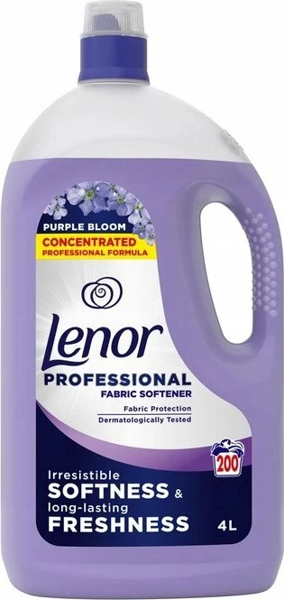 Zbutës rrobash Lenor Purple Bloom 4 L, vjollcë