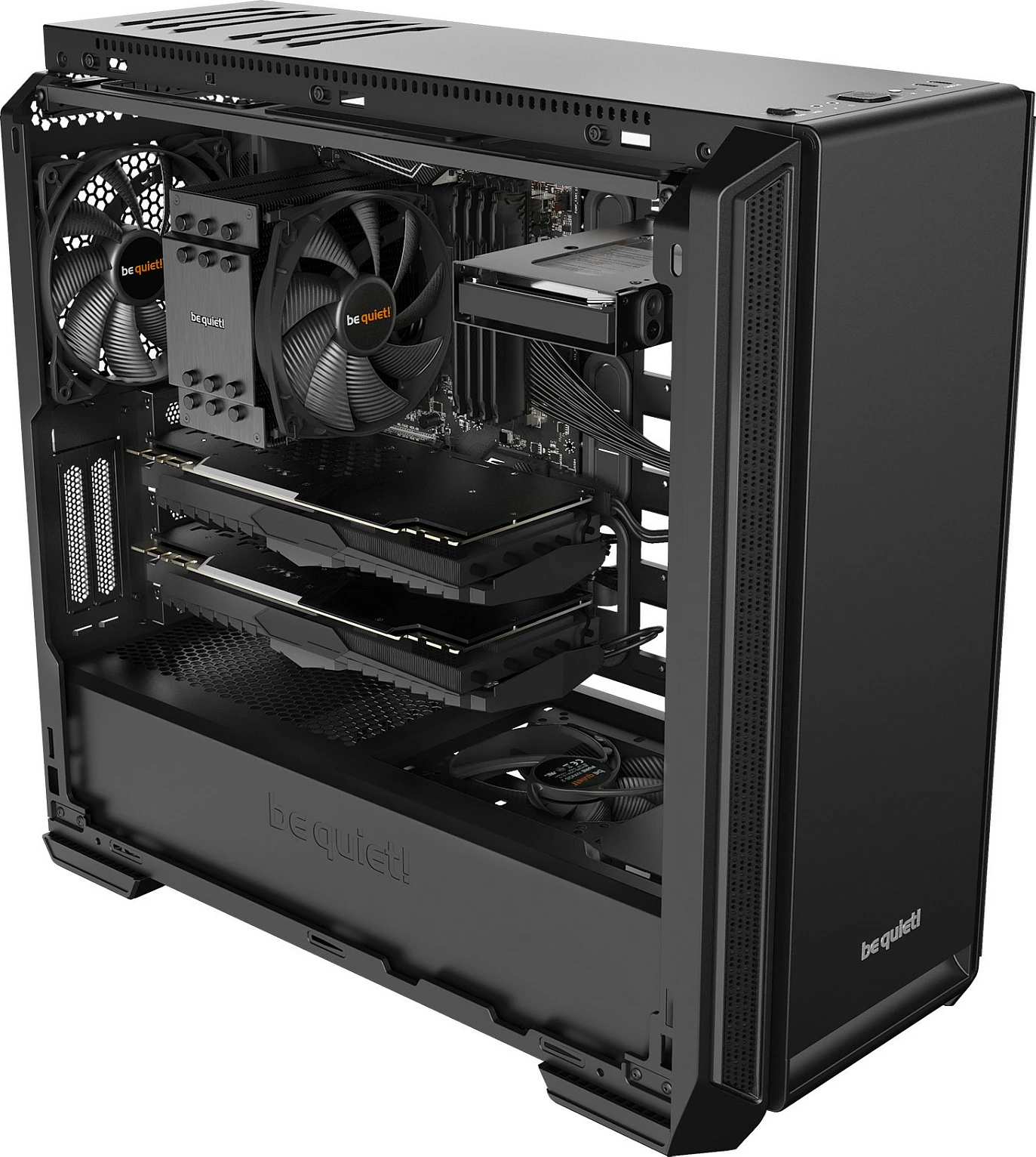 Kasë Be Quiet! Silent Base 601, Midi Tower, PC, E zezë, ATX, EATX, micro ATX, Mini-ITX