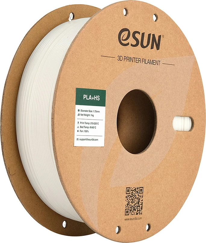 Filament 3D eSun ePLA-HS (PLA+HS) 1.75mm 1kg, i bardhë
