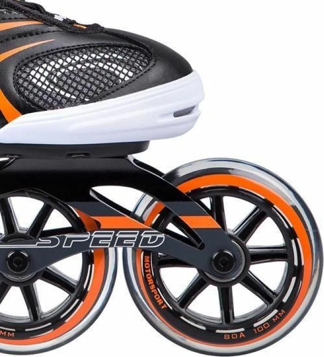 Rollera Nils Extreme unisex, të zeza-portokalli