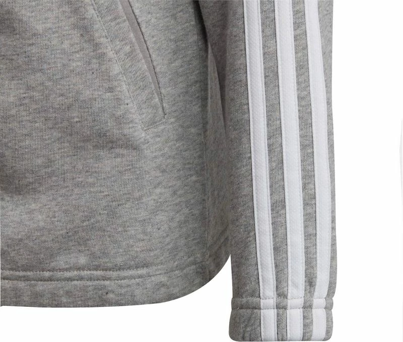 Duks me kapuç për fëmijë adidas, gri [Madhësia: 140 cm]