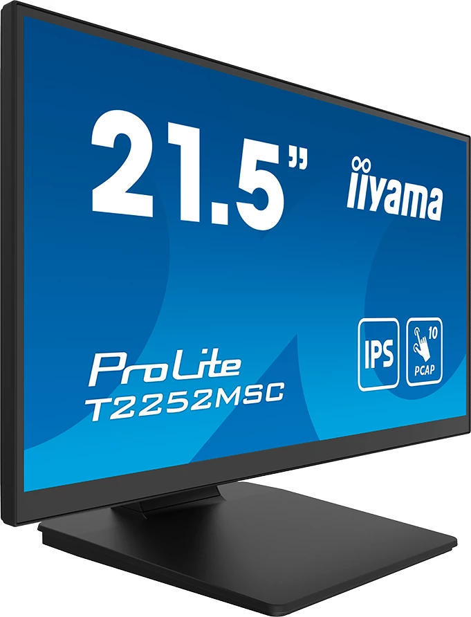 Monitor touch LED IIYAMA ProLite T2252MSC-B2AG 21.5\" Full HD IPS, 10pt PCAP, HDMI/DP, USB HUB, i zi