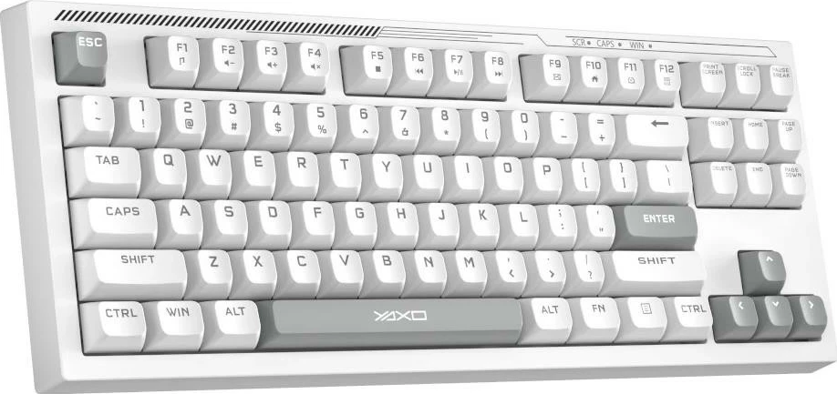 Tastierë Yaxo Zuni, RGB, 87 taste, Alpine White