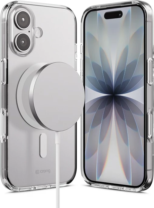 Mbështjellës CRONG Clear MAG Cover CRGCLRMIP1763TRS për iPhone 17, me magnet MagSafe, transparent