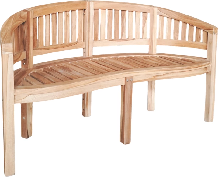 Divan treshe Coren, dru tik natyral, 150x61x87cm