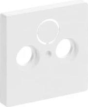 Prizë muri SAT/TV/Radio Busch-Jaeger 1743-884, 2 dalje, 63x63 mm, e bardhë mat